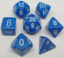 Water Speckled 7 Dice Set - CHX25306